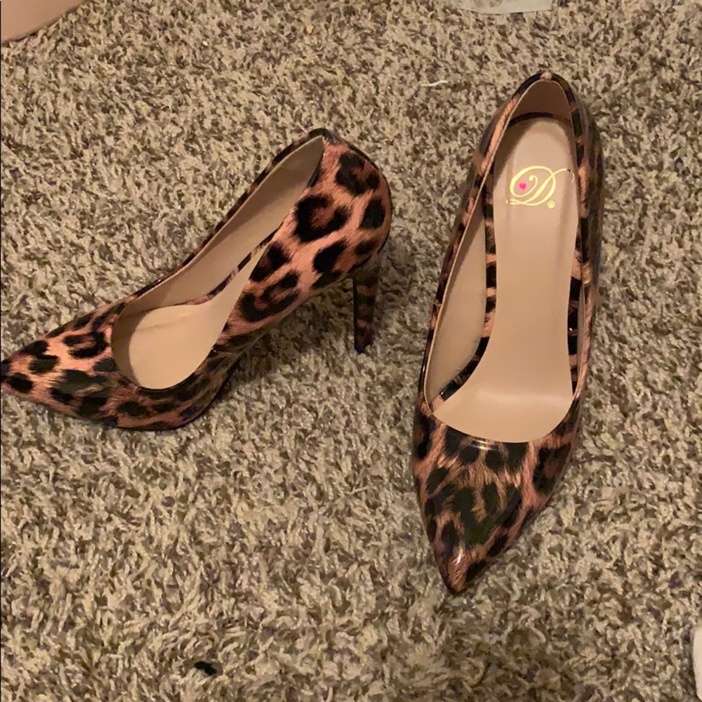 Cheetah print heels